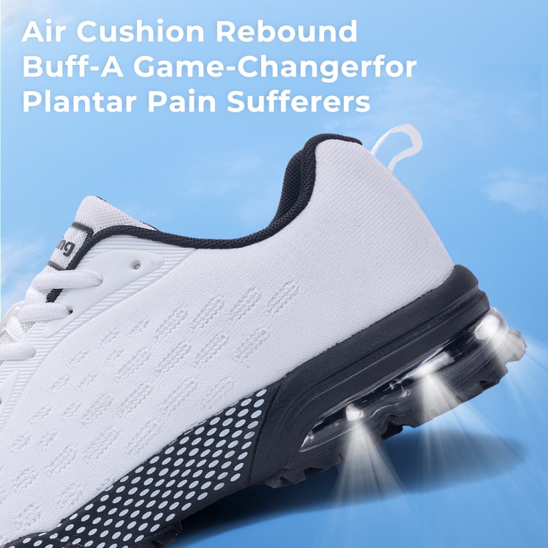 Men's Lightweight Breathable Running Shoes with Shock Absorption and Non-Slip Outsole
