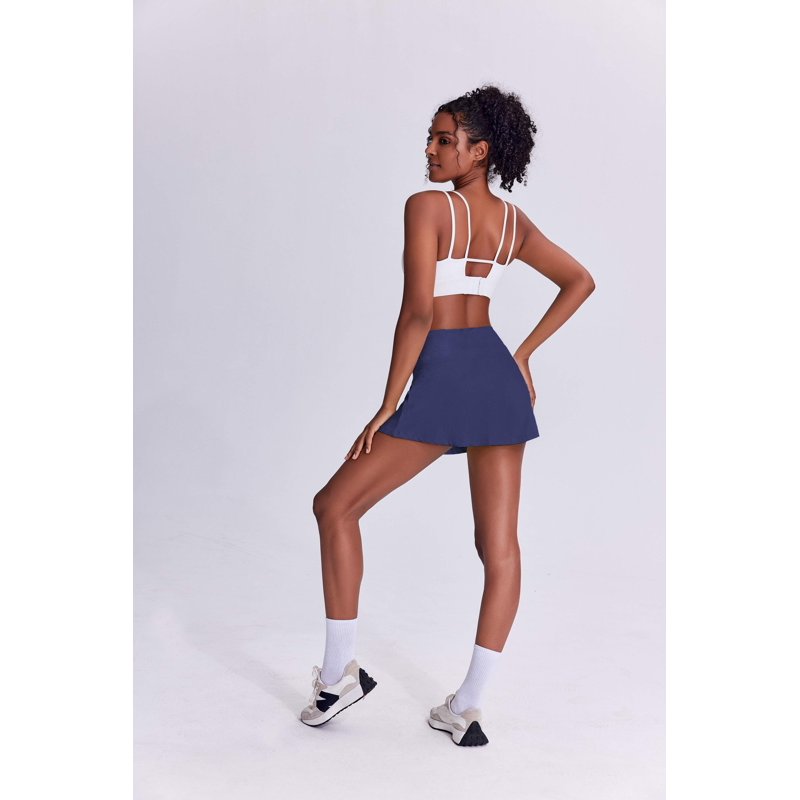 Women's Tennis Skirt High Waist Pleated Athletic Skort with Pockets