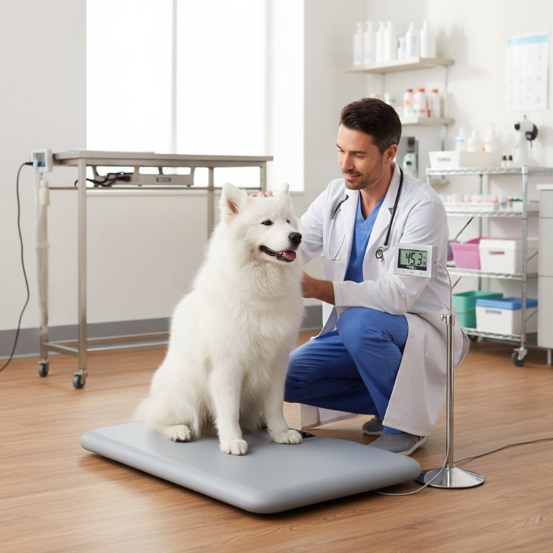 Digital Pet and Postal Scale with Remote Display - 330 lb Capacity, Large Platform