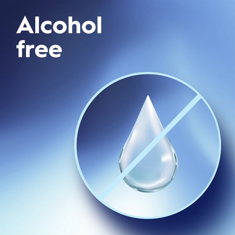 Multipack Alcohol-Free Mouthwash with Fresh Mint - 6 Bottles, 1L each