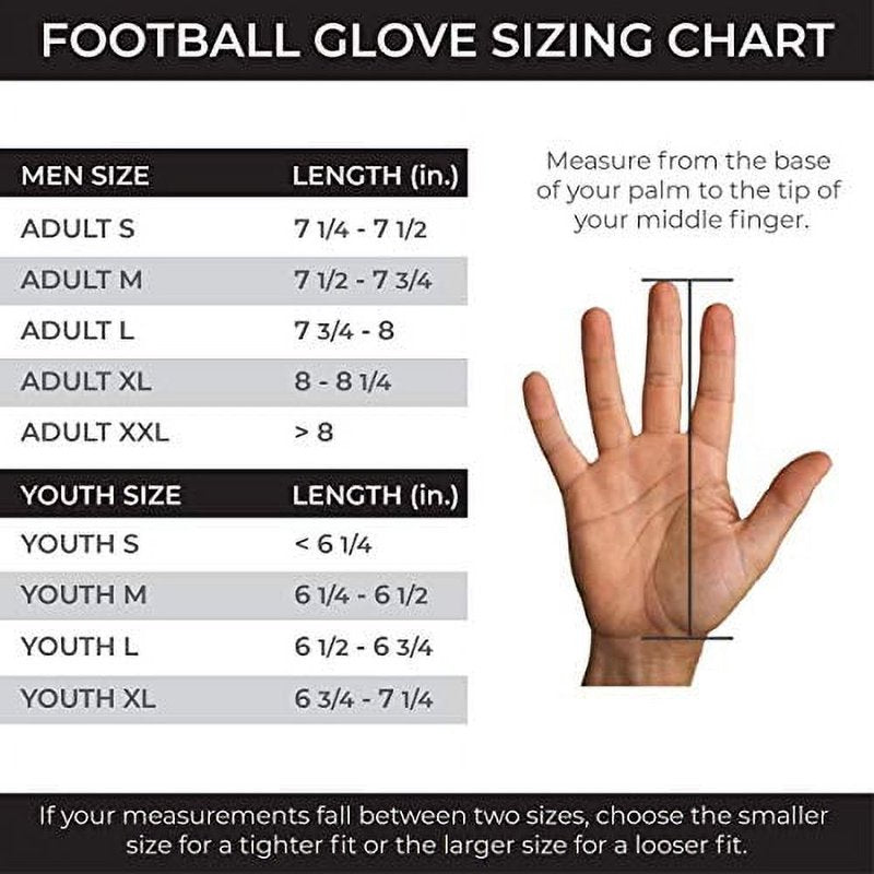 Youth Football Receiver Gloves Double Threat Tackified Grip Black