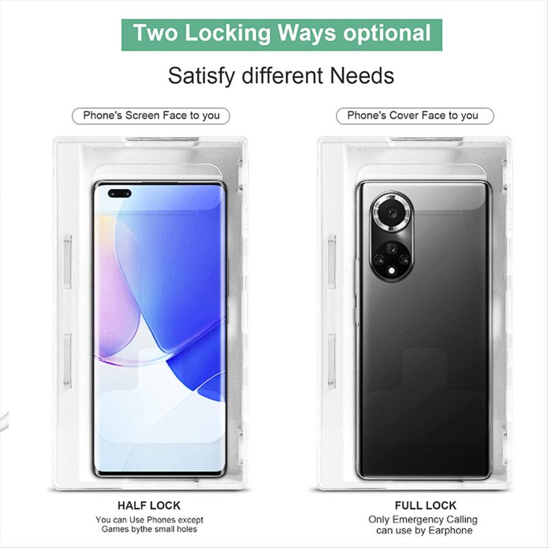 Universal Mobile Phone Lock Box Safe for Smartphone Storage Security