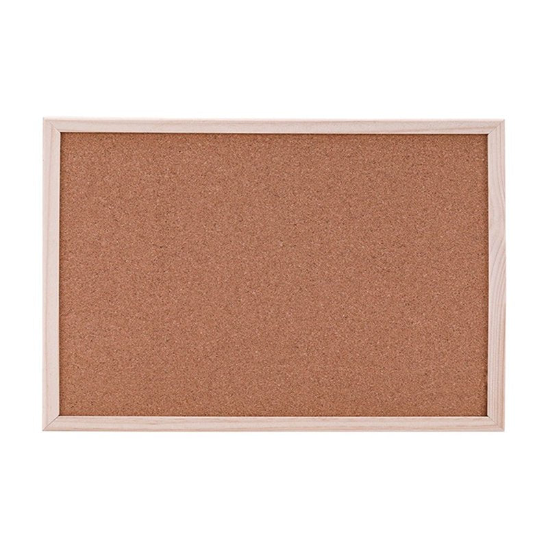 Wood Frame Bulletin Board for Walls - Cork Message Board & Vision Display