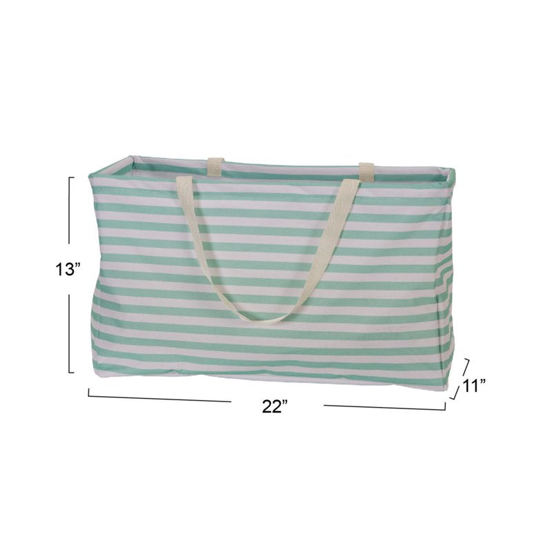 Water-Resistant Canvas Utility Tote Bag with Handles – Multiple Colors