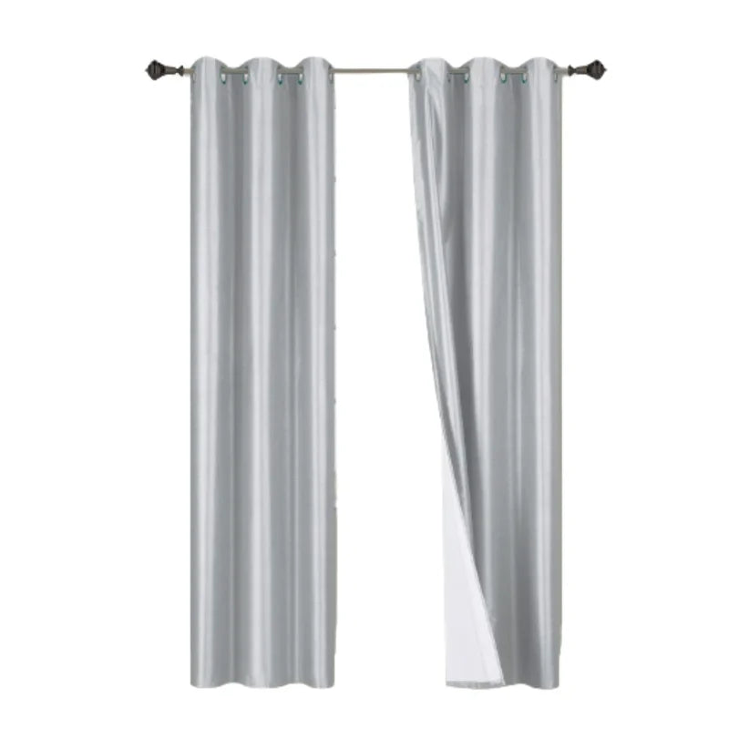 Blackout Window Curtain Panels Set of 2 - Room Darkening 84 Inch Length