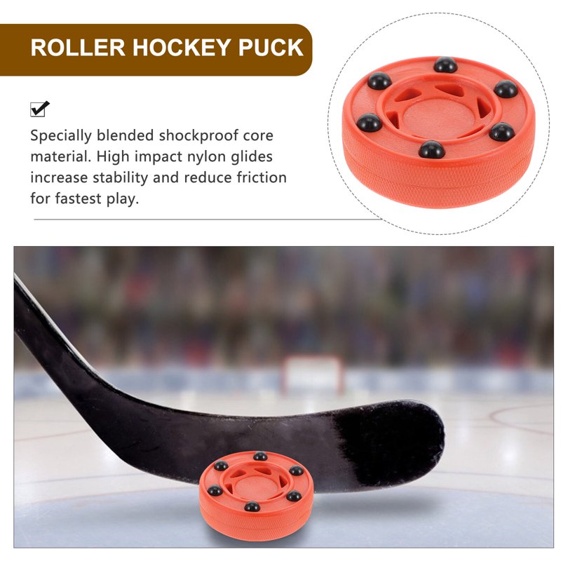 Professional Inline Hockey Puck - Durable Nylon & PVC, 7.5cm for Roller Hockey & Street Hockey
