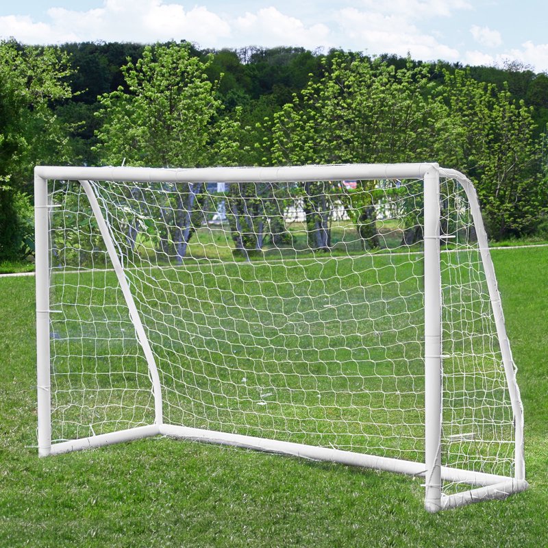 TLGREEN 8x6 ft Portable Soccer Goal Set of 2 with Weatherproof UPVC Frame & Carry Bag