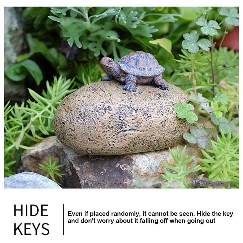Outdoor Rock Key Hider Safe - Discreet Weather-Resistant Garden Key Storage