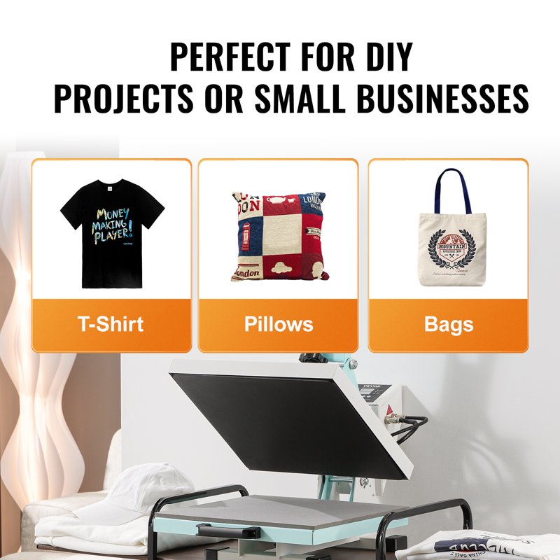 15x15 Inch Digital Heat Press Machine for T-Shirts & Crafts - Safe & Easy