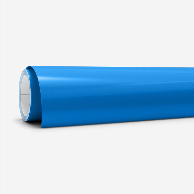 Permanent Smart Vinyl Roll - Weather-Resistant Ocean Color, 13 x 3 ft