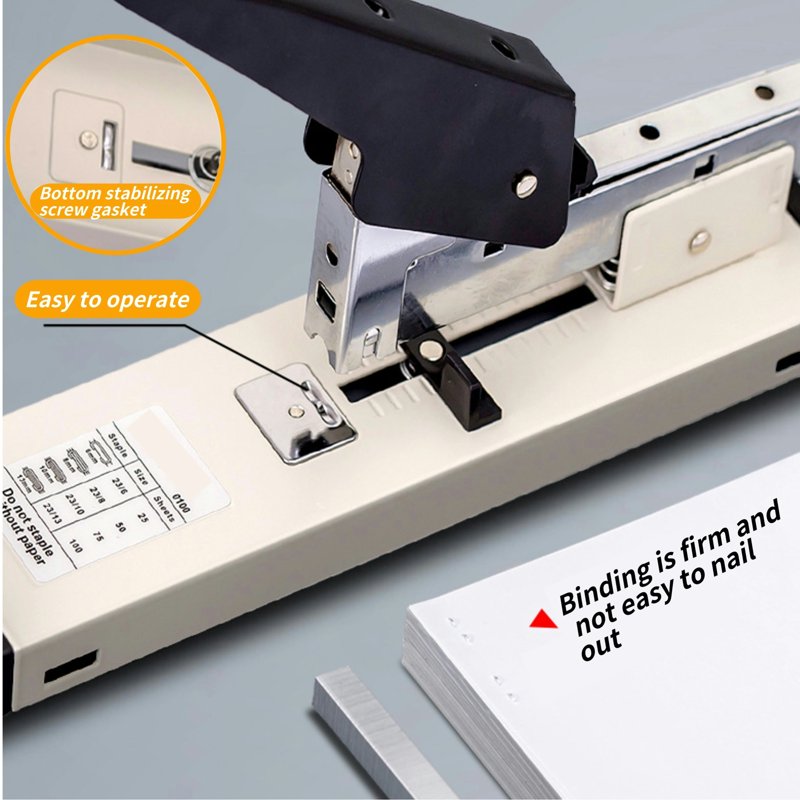 Heavy Duty Stapler 100 Sheets Capacity with 1000 Staples for Office & Home Use