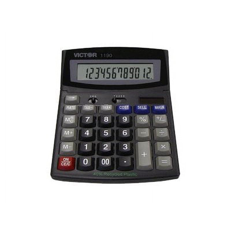 Desktop Display Calculator with Tilt LCD and Profit Keys - Black