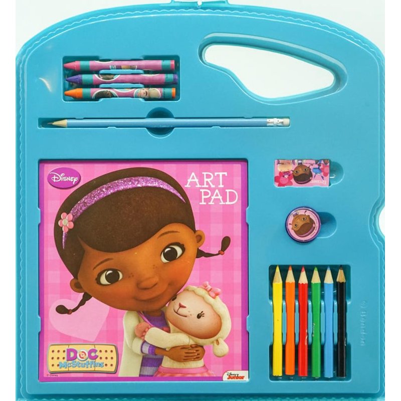 Kids Art Storage Case with Art Supplies - Doc McStuffins Design