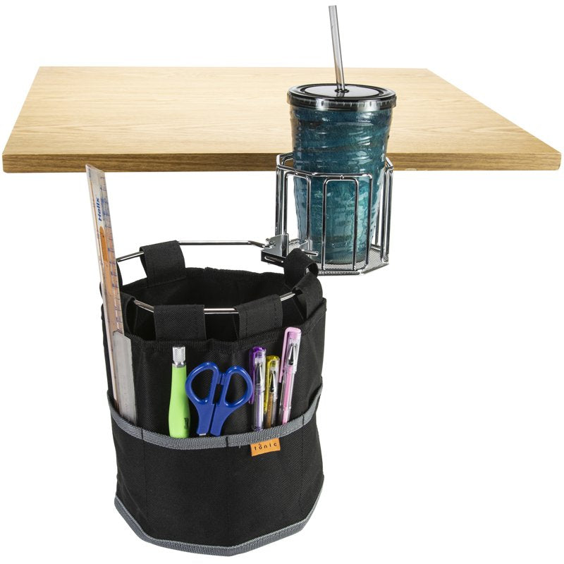 Craft Organizer Tote with Clamp & Removable Pockets - Sturdy Storage Solution