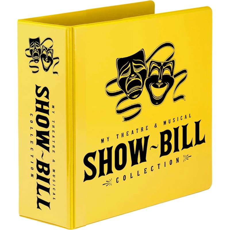 Theatre Showbill Binder with 25 Sheet Protectors - Organize Broadway Memorabilia