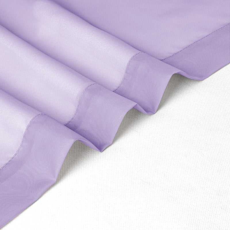Lavender Sheer Curtains 2 Pack - Light Filtering Voile Panel for Windows & Doors