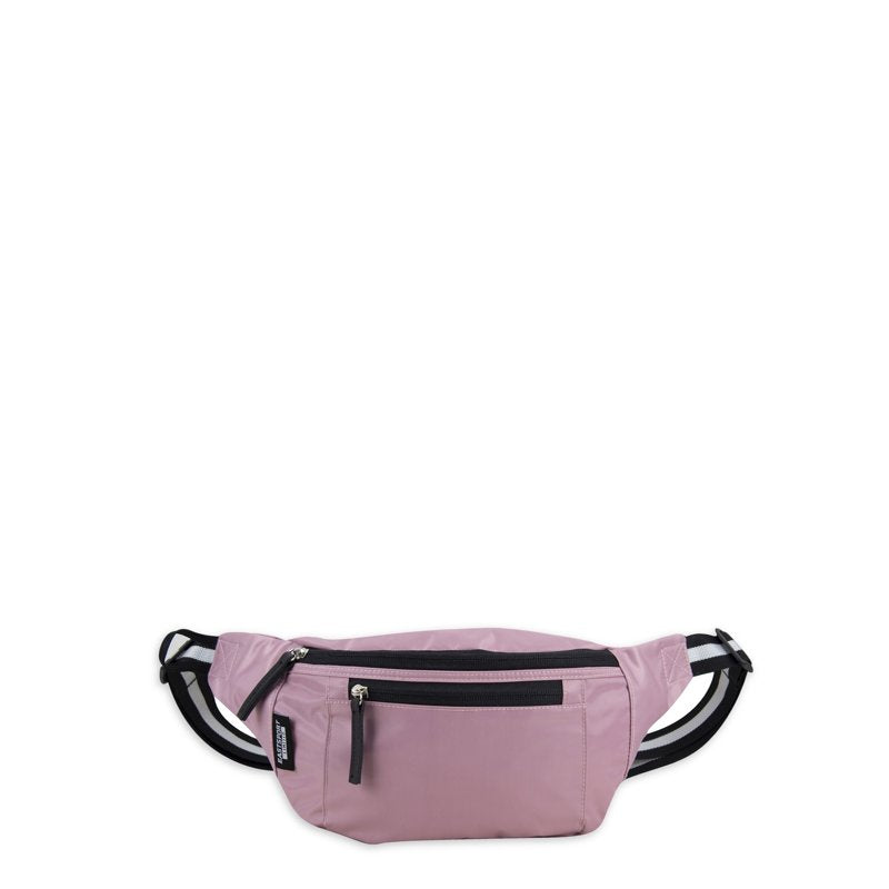 Unisex Fanny Pack with Adjustable Webbing - Compact Nylon/Poly Blend, Multiple Colors
