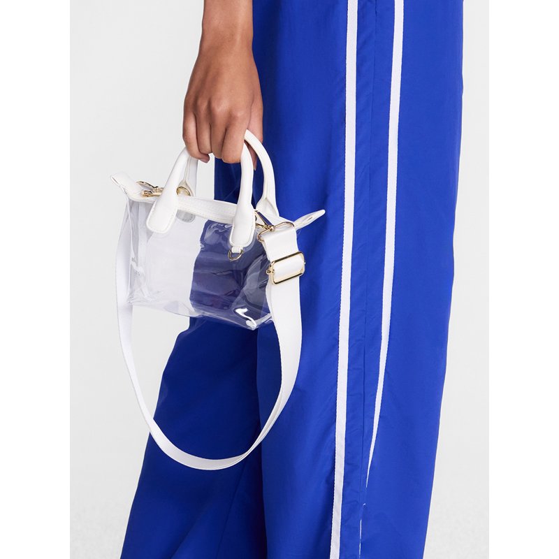 Clear Mini Tote Bag for Women - Stadium-Ready Vinyl Game Day Bag
