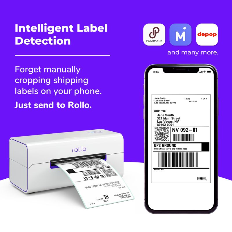 Wireless Thermal Label Printer for Shipping - 4x6 Wi-Fi Printer, AirPrint Compatible