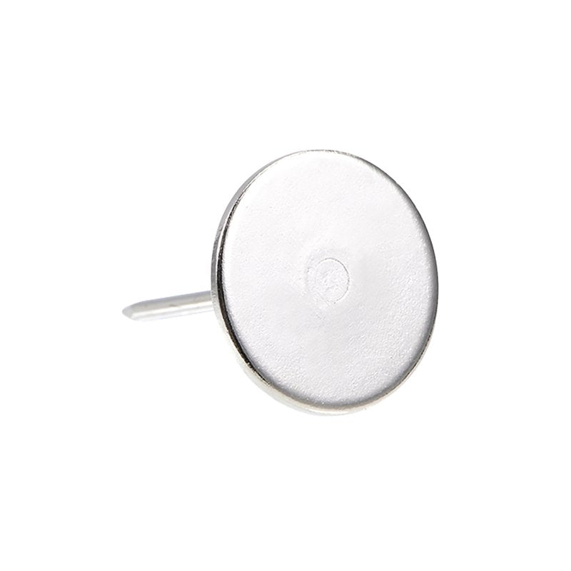 Upholstery Nails Flat Head Furniture Tacks 20 Pieces - Iron Silver Tone