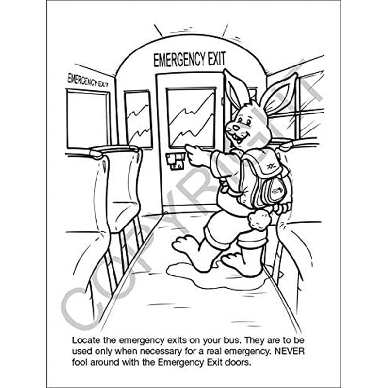 School Bus Safety Coloring & Activity Books - Kids Educational 25-Pack