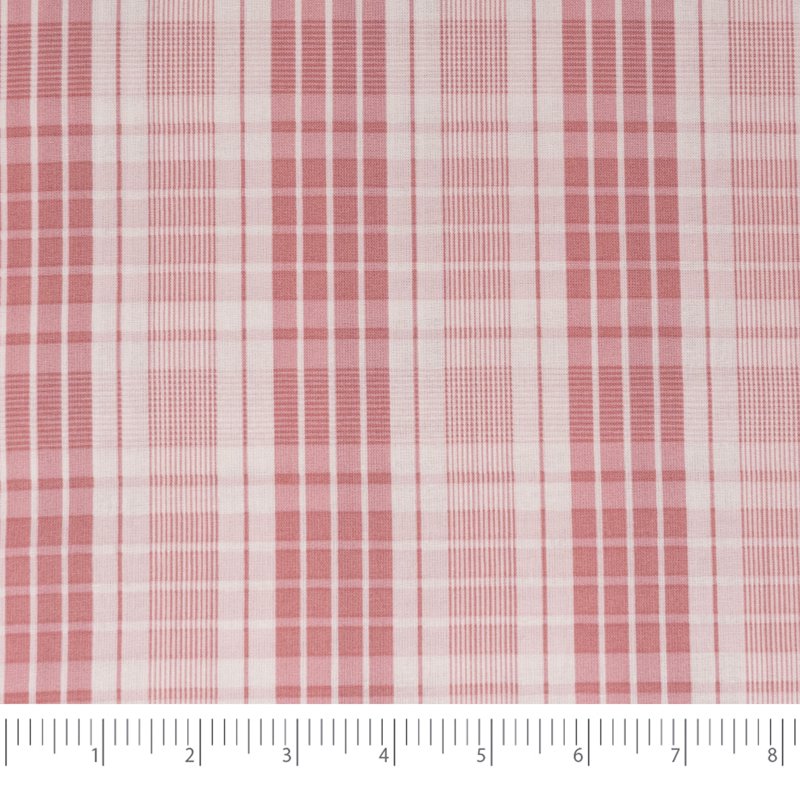 Cotton Fabric Quilt & Sewing Material Plaid & Floral Prints - 1 Yard Pack