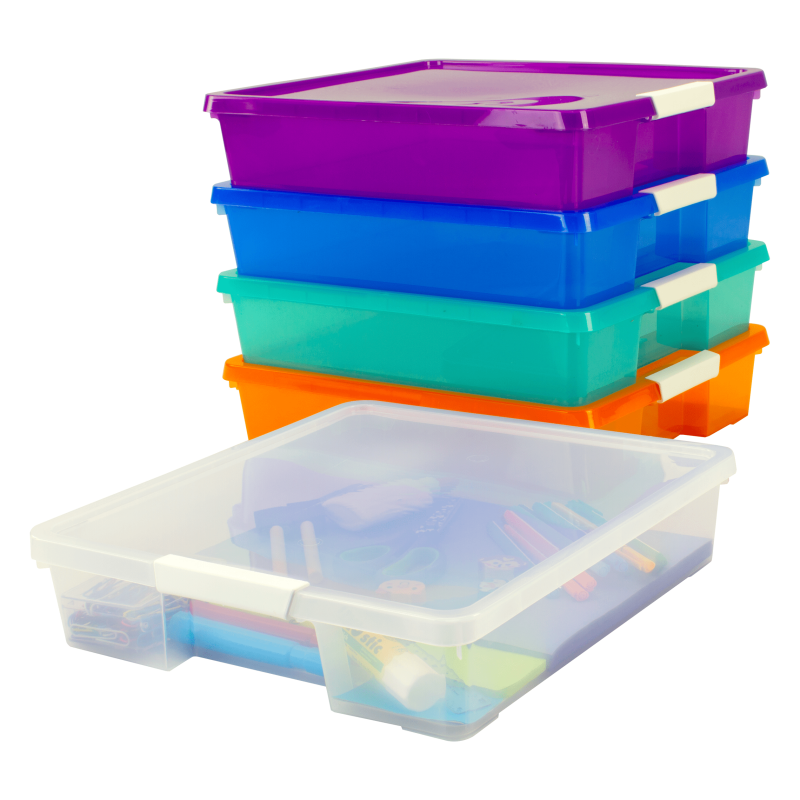 Craft Organizer Storage Box 5-Pack for Scrapbooking & Supplies