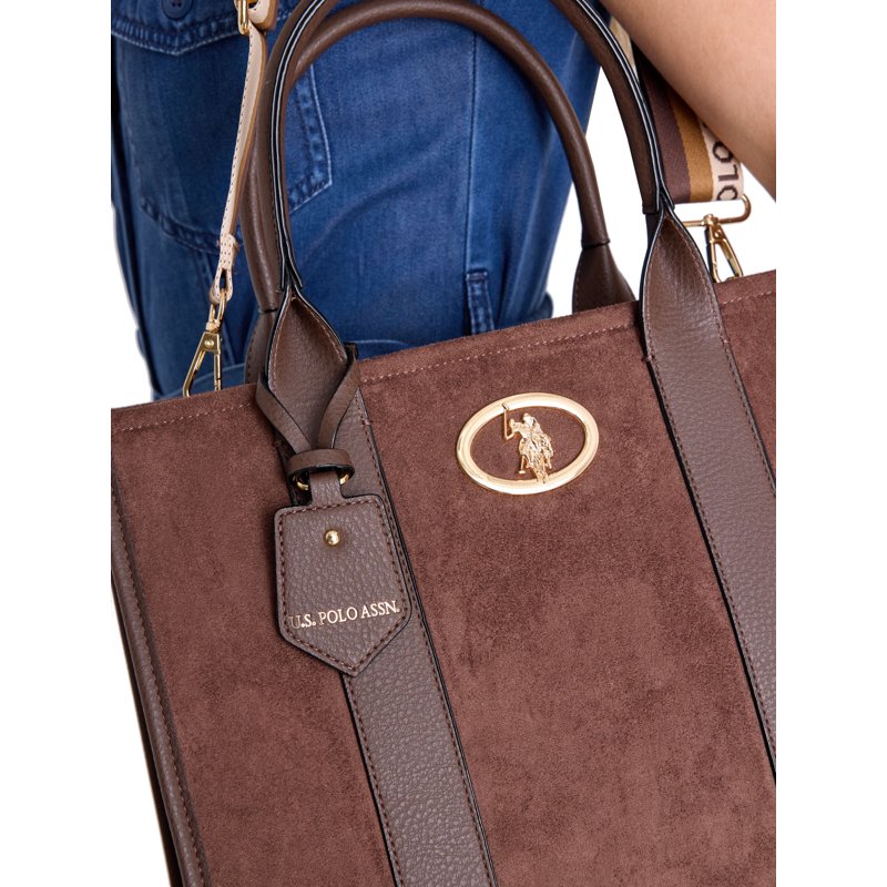 Women's Brown Heritage Tote Bag - Classic Style & Spacious for Daily Use