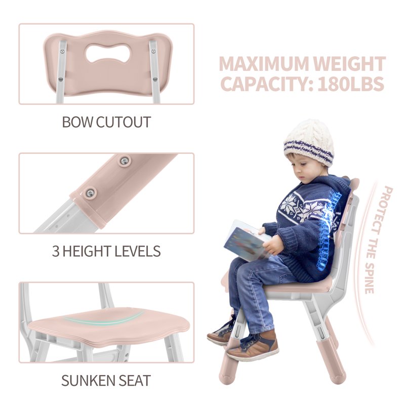 Kids Adjustable Table and Chair Set with Paintable Desktop - Multiple Colors