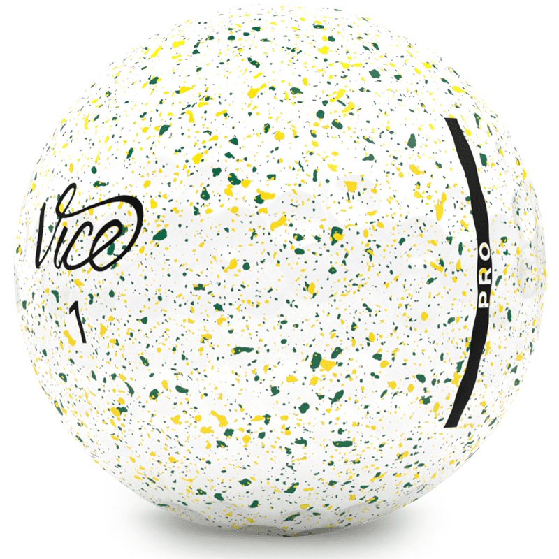 Vice Golf Pro Drip Golf Balls Green Yellow 12pk - Drip Green/Yellow Variation