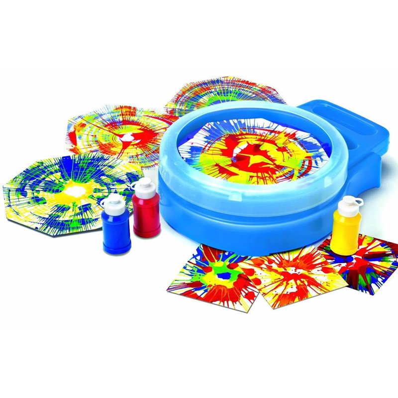 Spin Art Kit for Kids - Neon Color Paint, Spinning Art Machine for Creative Crafting