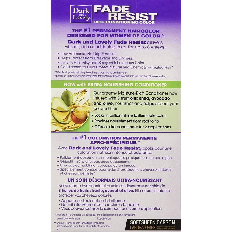 Fade Resistant Hair Color - Unisex Permanent Dye with Nourishing Oils