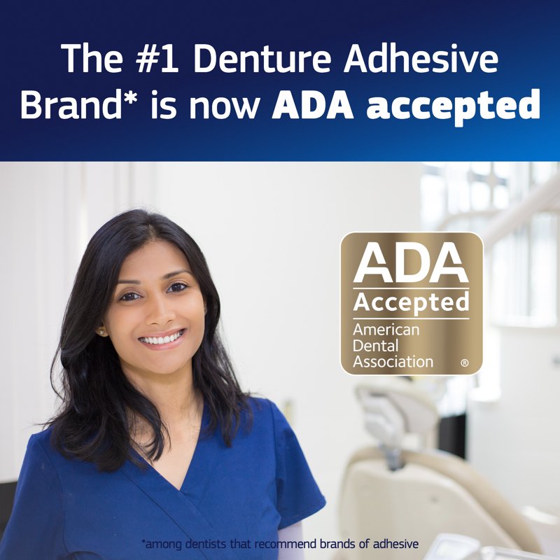 Denture Adhesive Cream Ultra Max Hold Secure 2.2 oz - Strong All-Day Fix