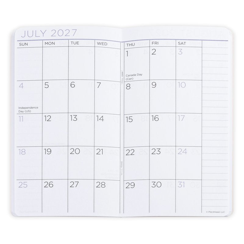 See It Bigger Pocket Planner - Floral 2-Year Monthly Calendar, Apr 2026-Mar 2028