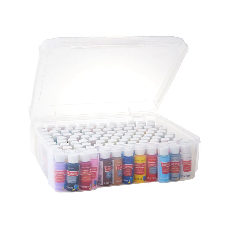 12x12 Craft Storage Case - Portable Organizer for Scrapbooks, Sewing, Art Supplies