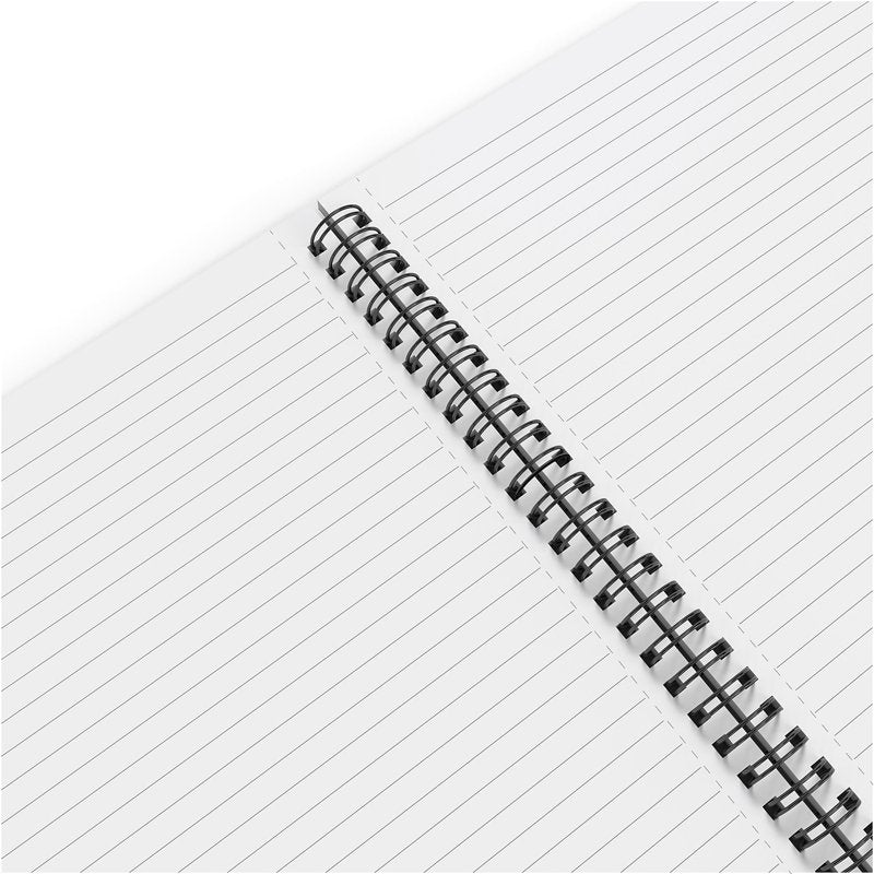 Medium Soft Cover Ruled Notebook - Black, 6.5 x 9.5 Inches, 80 Sheets