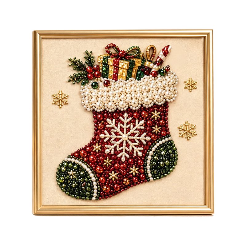 Christmas Diamond Art Kits for Adults & Kids Seasonal Wall Decor DIY Craft Set