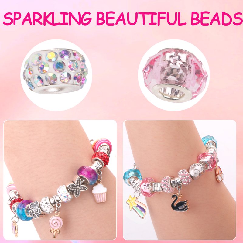 Bracelet Making Kit with Beads and Accessories for Kids and Teens