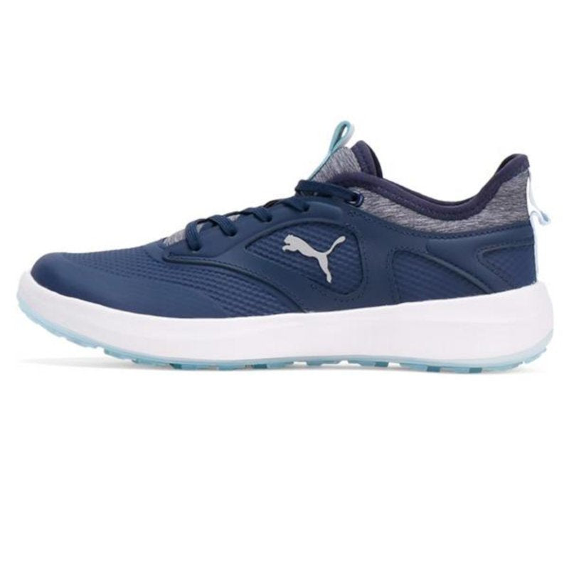 Puma Ignite Malibu 376158-05 Spikeless Golf Shoes Women Navy/Icy Blue/White, 10.5