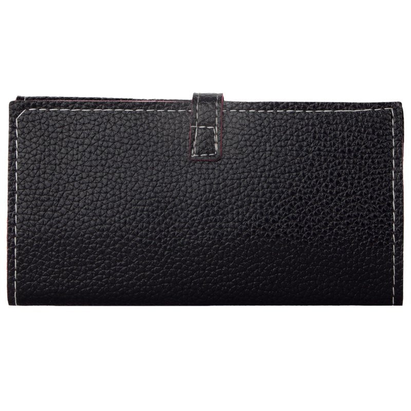 Vegan Leather Wallet with Belt Strap and Phone Compartment – Multiple Colors