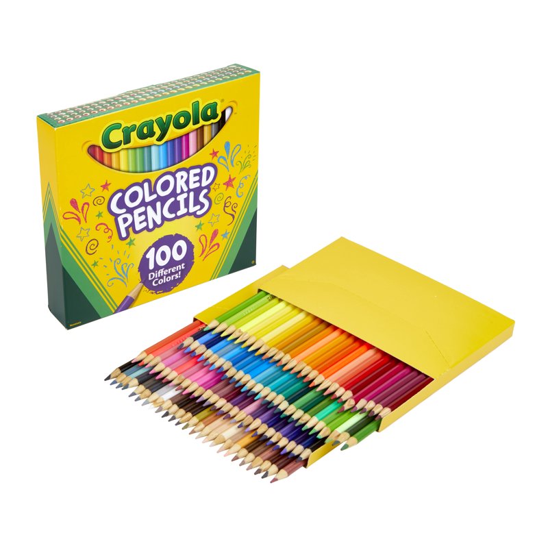 100 Pack Colored Pencils for Kids & Adults - Art Classroom Supplies
