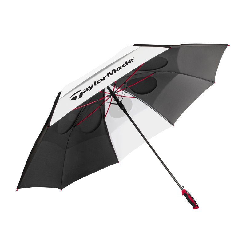 Auto Open 68-Inch Vented Golf Umbrella - Black and White