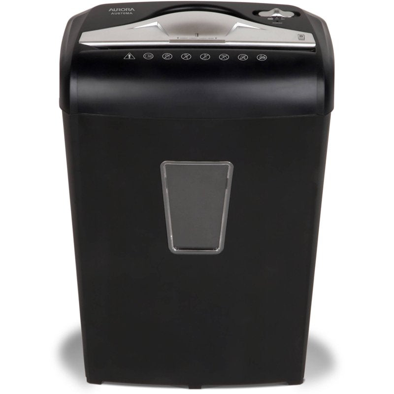 Aurora 8-Sheet Micro-Cut Paper & Credit Card Shredder - High Security Level P-4