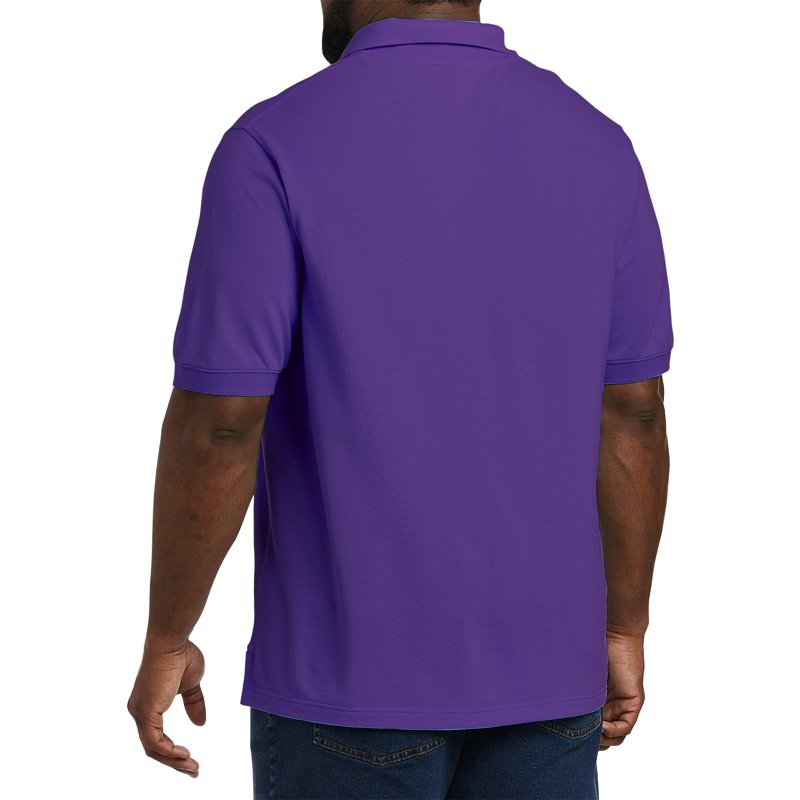 Big & Tall Piqué Mesh Polo Shirt for Men - Comfortable Cotton, Versatile Fit