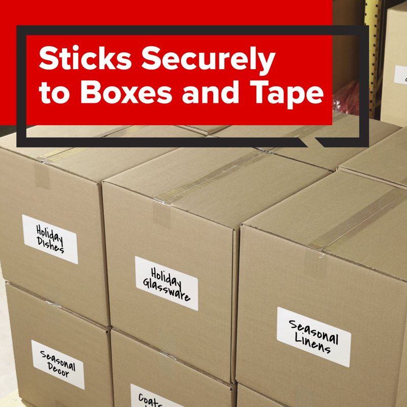 Self-Adhesive Moving Labels for Boxes and Containers - 25 Pack, 4.62 x 2.87 inches
