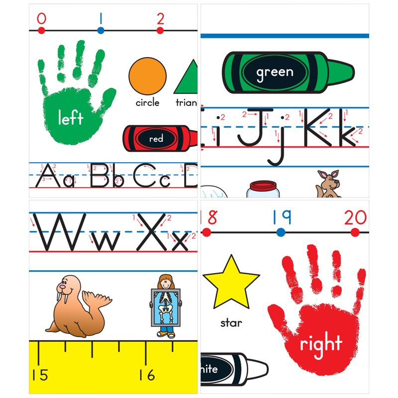 Classroom Name Plates for Desks - 36 Pack Student Organization & Learning Tools