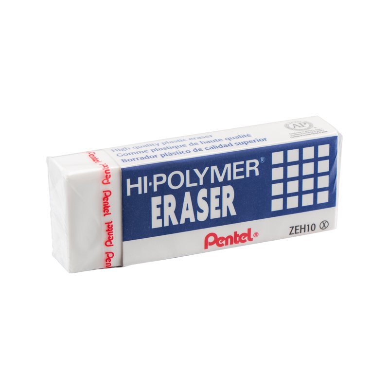 High-Quality Pencil Block Eraser Pack for Precise Erasing - White