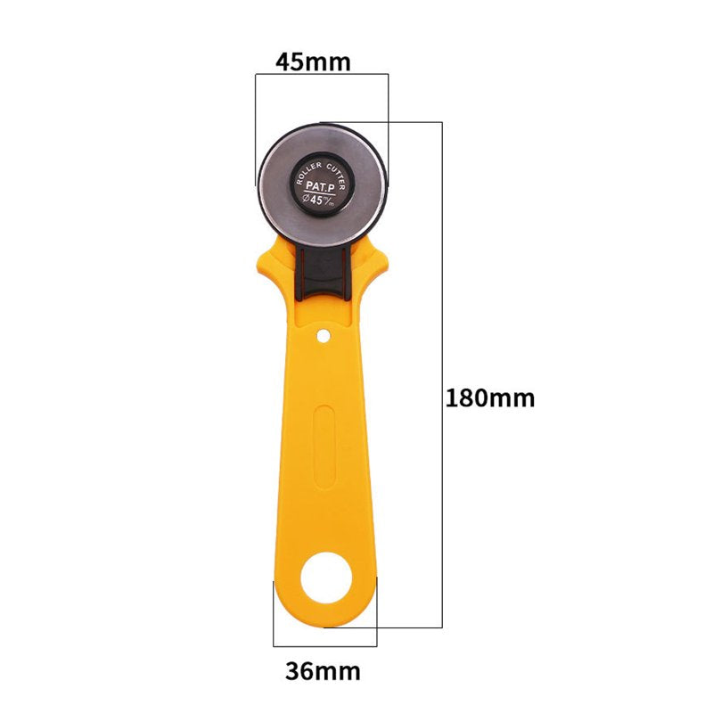 45mm Rotary Cutter Blades Pack of 10 - Compatible with Fiskars, Olfa & More