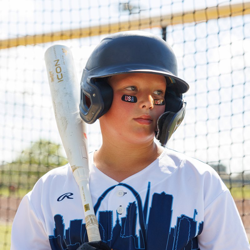 USA Flag Eye Black Sticker for Sports & Athletic Use