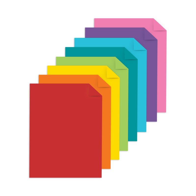 Bright Blooms Assortment Crafting Paper Pack - 8.5 x 11 Inches, 80 Sheets